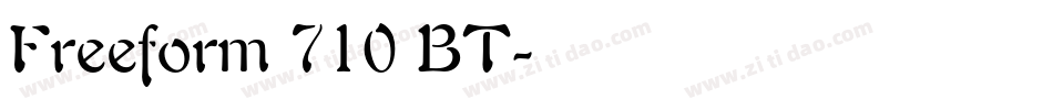 Freeform 710 BT字体转换
